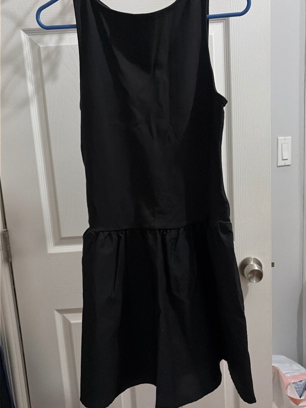 Drop waist black dress